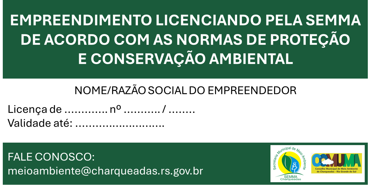 Modelo de Placa Ambiental